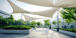 Żagiel tarasowy Karpol - beż 4