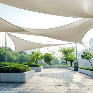 Żagiel tarasowy Karpol - beż 4